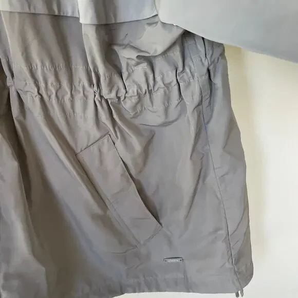 Athleta Khaki Rainfall Swing Zip Up Jacket size L/XL